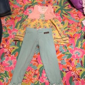 Matilda Jane Top and Leggings Size 2